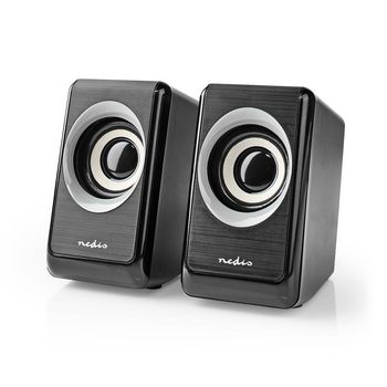 PC Speaker | 2.0 | 18 W | 3.5 mm Male | USB Powered | Volume control | Connection output PC Speaker | 2.0 | 18 W | 3.5 mm Male | USB Powered | Volume control | Connection output